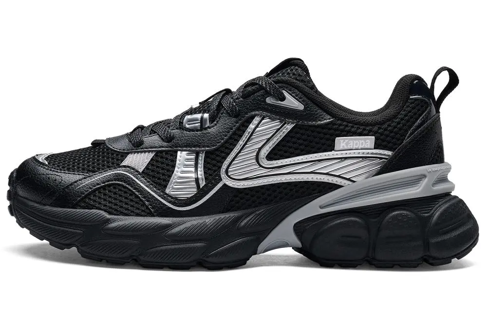 Kappa SERIES Cushioning Abrasion Resistant Balance Low Top Running Shoes Unisex Black