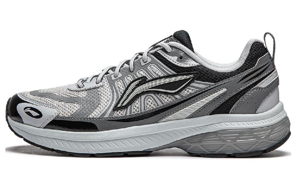 LiNing Shake 1.0 V3 Cushioning Low top Casual Running Shoes Men's Gray