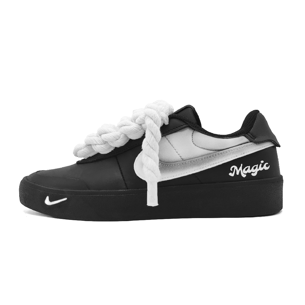 Nike Court Shot Magic Abrasion Resistant Low Top Skateboard Shoes Unisex White