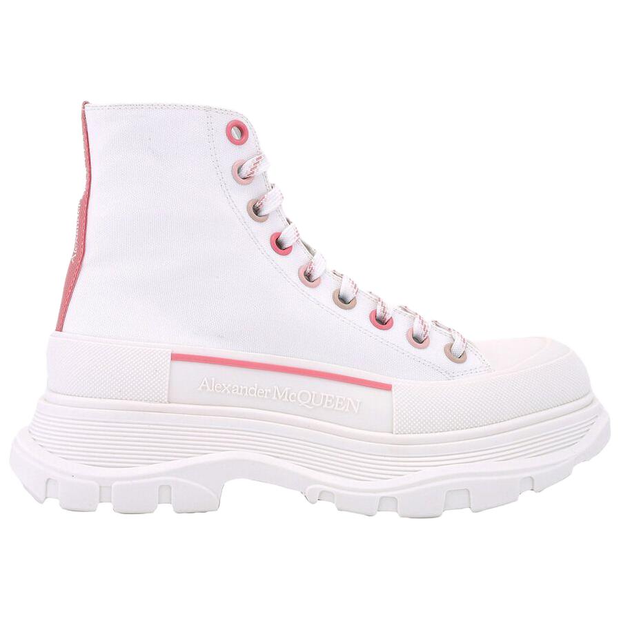 Alexander McQueen Tread Slick Short Martin Boot Women's White