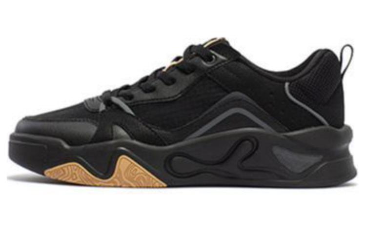 361° Jincheng Anti Slip Wear Resistant Low Top Skateboard Shoes Men's Black