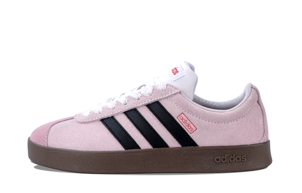 Adidas Neo VL Court 2.0 Anti Slip Wear Resistant Low Top Skateboard Shoes Unisex Pink