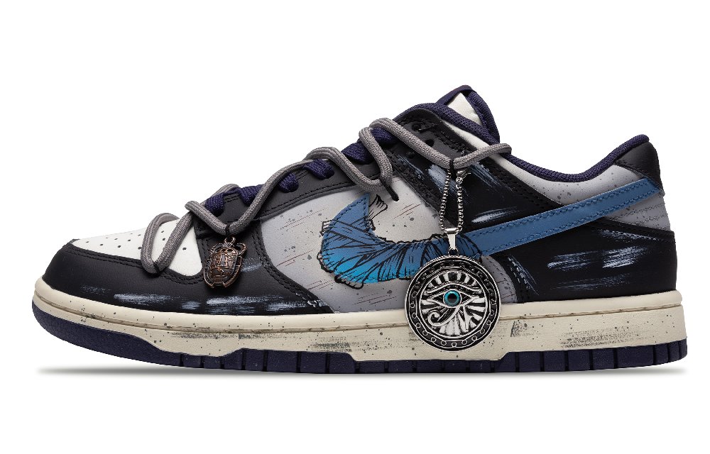 Nike Dunk Pharaoh's Eye Low Top Skateboard Shoes Men's Black Blue