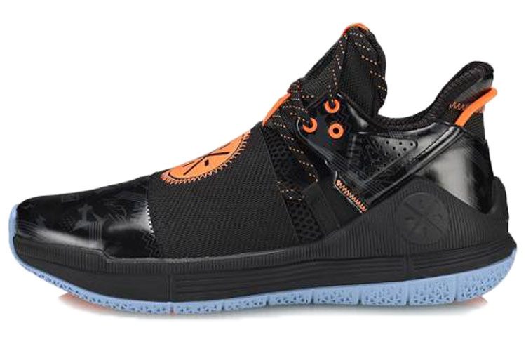 LiNing WADE SHADOW Non-slip Lightweight Mid-Top Basketball Shoes Men's Black