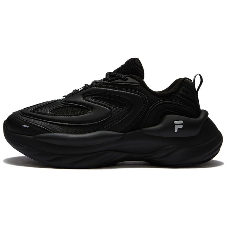FILA FUSION BUZZARD Meteor Shoes Warm Low-Top Chunky Sneakers Men's Black