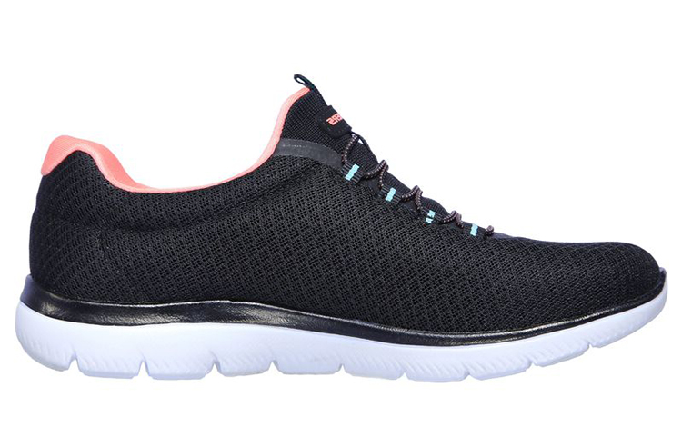 Skechers Summits Cushioning, Abrasion Resistant, Breathable, Lightweight Low top Casual Shoes Women's Black Pink купить в интернет-магазине Yoocart с быстрой доставкой по России.