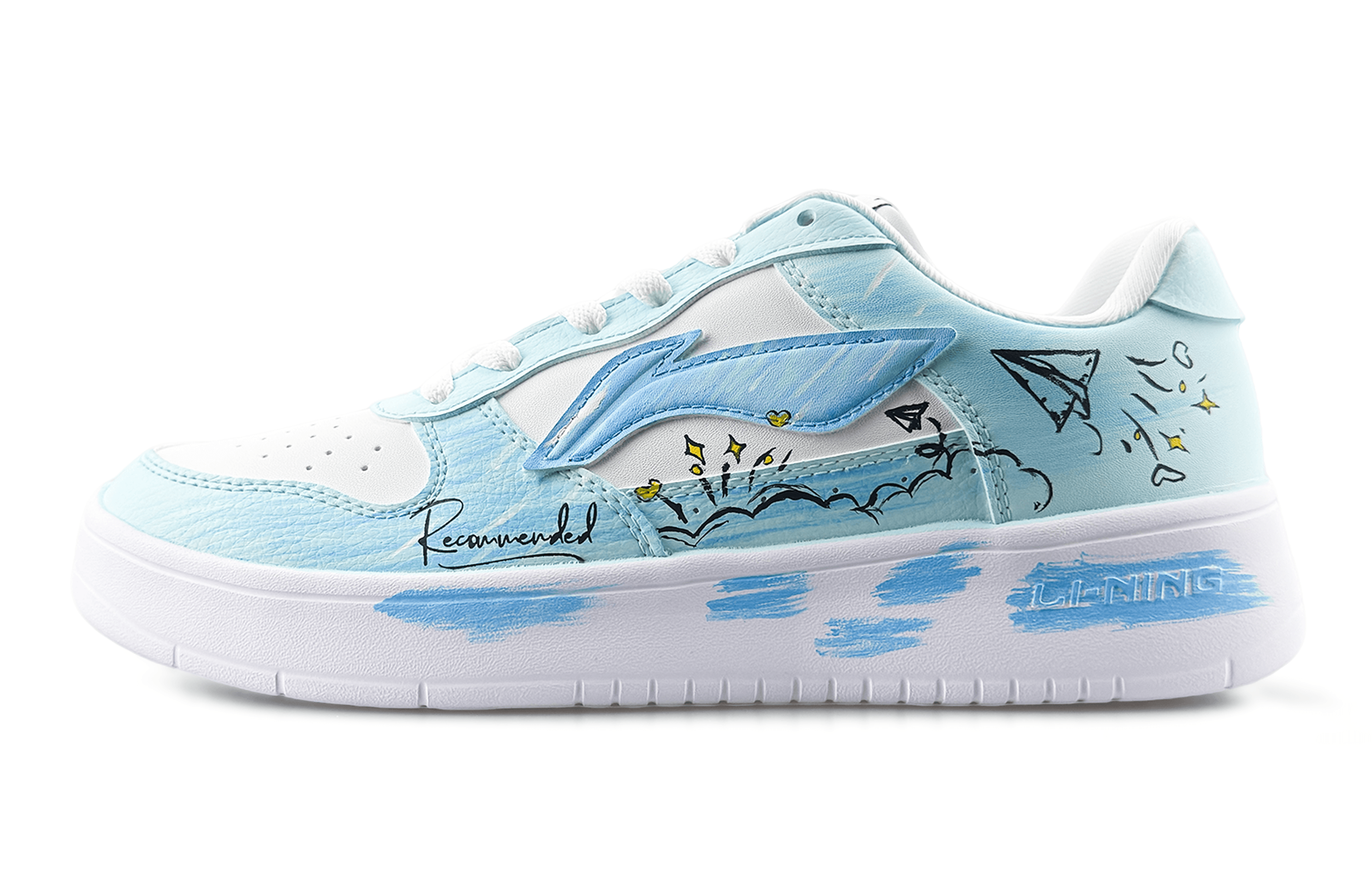 LiNing Pontoon Boats Slip Resistant, Abrasion Resistant, Breathable Low top Skateboard Shoes Men's