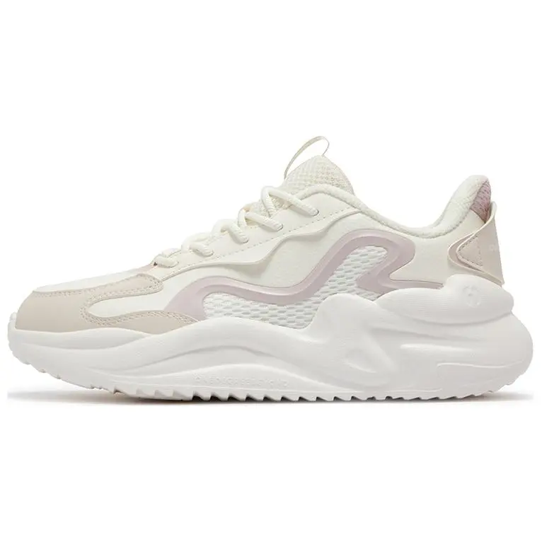 361° Life Collection Slip Resistant Abrasion Resistant Low top Casual Shoes Women's White Beige Pink
