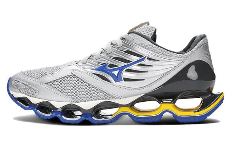 Mizuno Cushioning Anti-Slip Wear-Resistant Breathable Support Balance Low-Top Casual Running Shoes Unisex Gray Blue