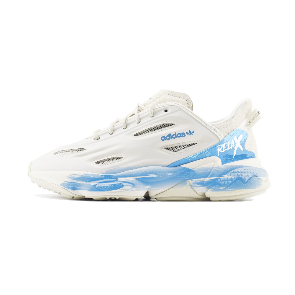 Adidas Originals Ozweego Celo Chuangyi Abrasion Resistant Low Top Casual Shoes Unisex Beige White Blue