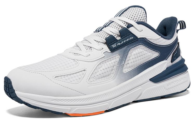 361° Cushioning, Wear Resistant Low Top Running Shoes Men's White Blue