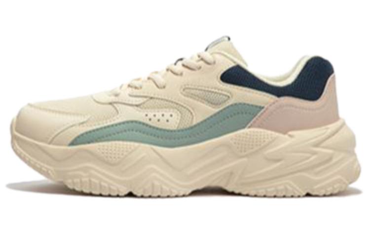 361° Cushioning, Wear Resistant Low Top Casual Shoes Women's Beige Blue
