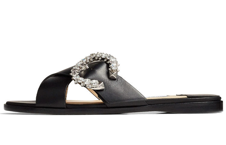 Jimmy Choo Marle Flat Stylish Sandal Women's Black