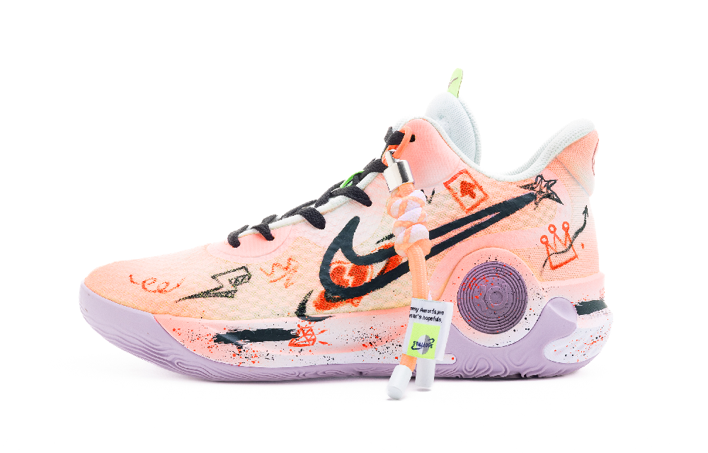 Nike KD Trey 5 IX Mid Top Vintage Basketball Shoes Men's Orange