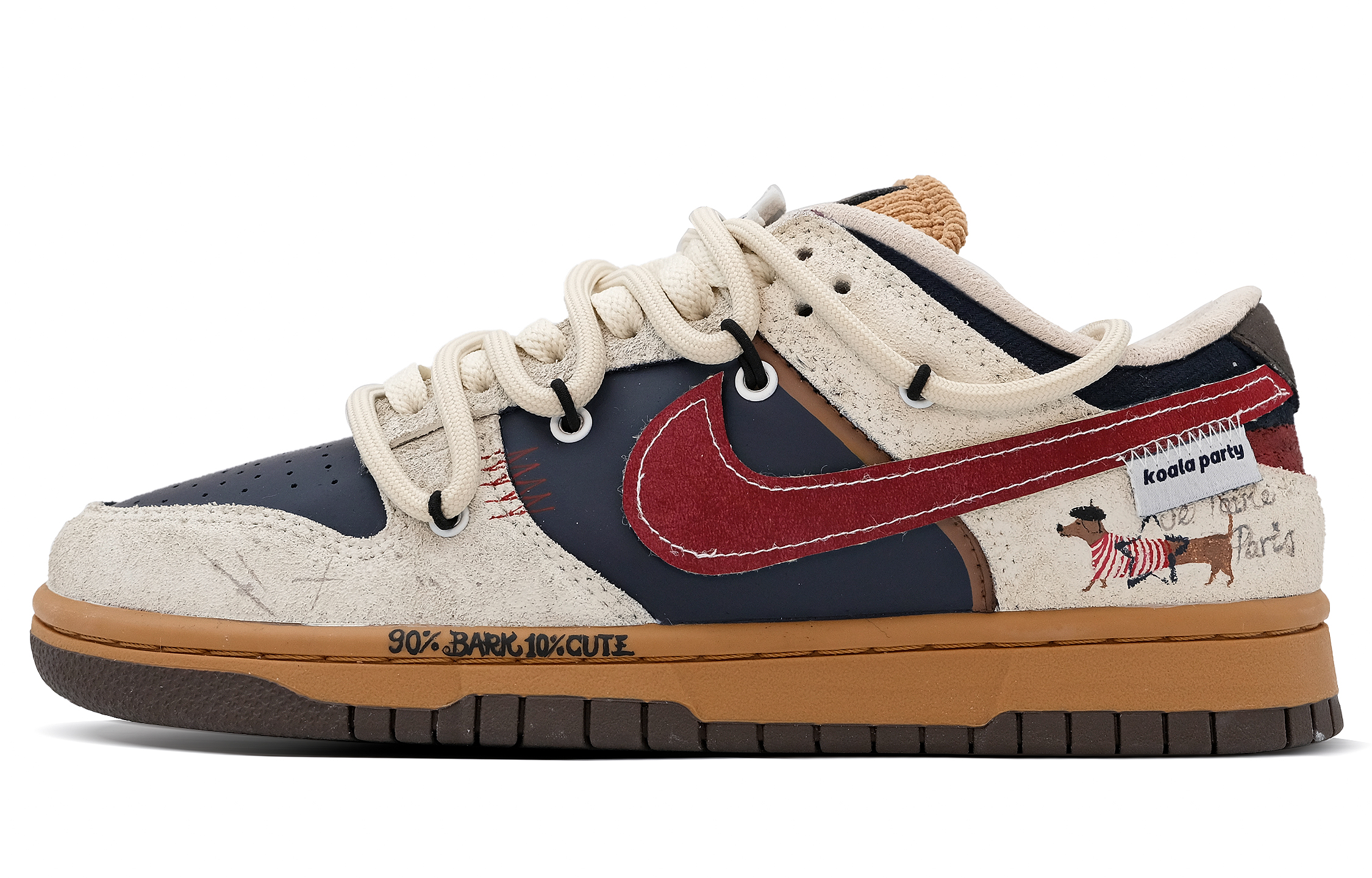 Nike Dunk Low top Skateboard Shoes Women's Brown Red