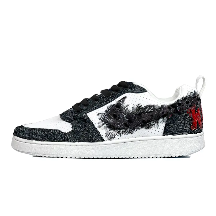 Nike Court Borough Abrasion Resistant Low top Skateboard Shoes Men's Black