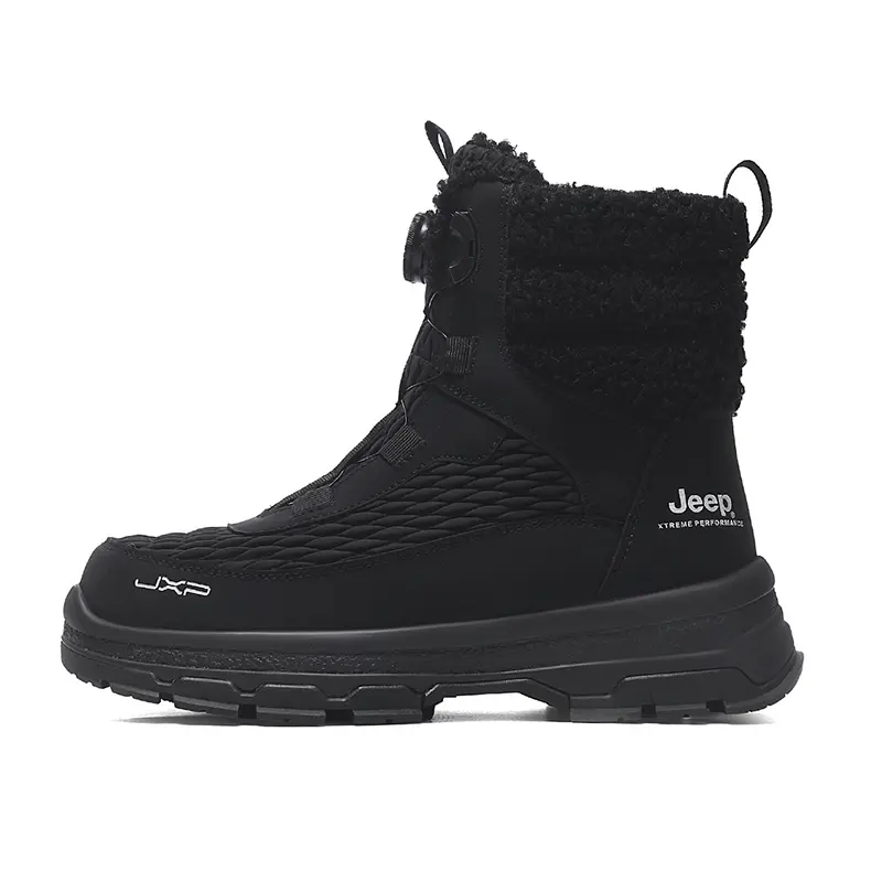 Jeep Short Snow Boots Unisex Black