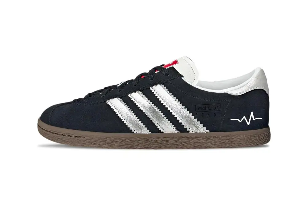Adidas Originals Stadt Knight Abrasion Resistant Low top German Army Trainers Unisex Black Silver
