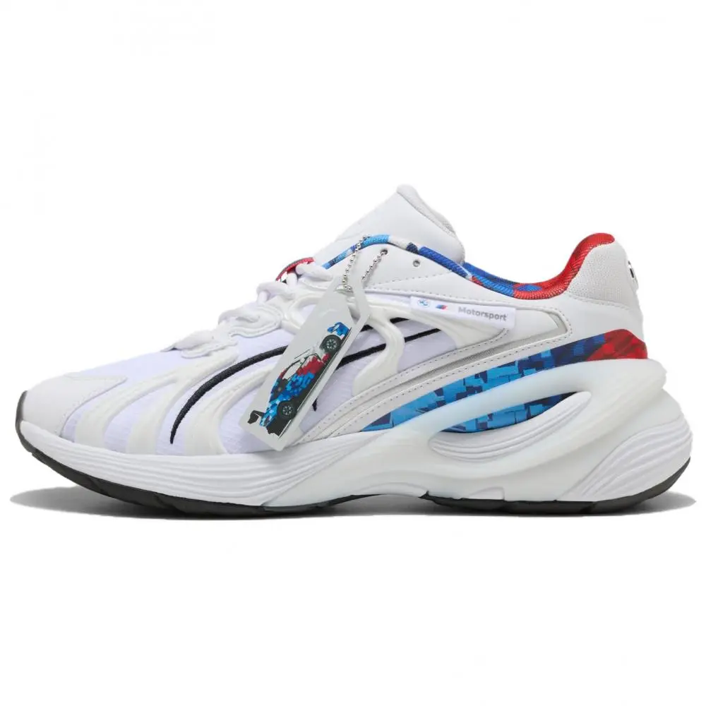BMW M Motorsport x PUMA Hero Inverse Wear resistant And Lightweight Low Top Casual Shoes Unisex White