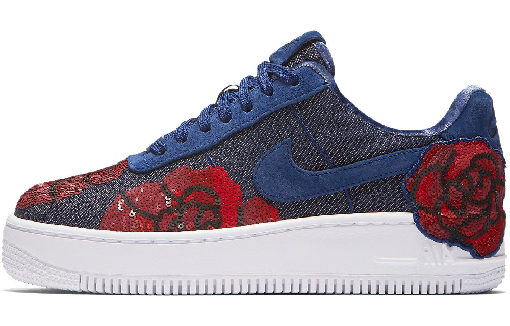 Nike Air Force 1 Upstep Low Denim Rose Blue Women's