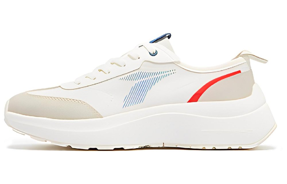 361° Anti-Slip Wear-Resistant Low-Top Sports Casual Shoes Women's White Blue Red