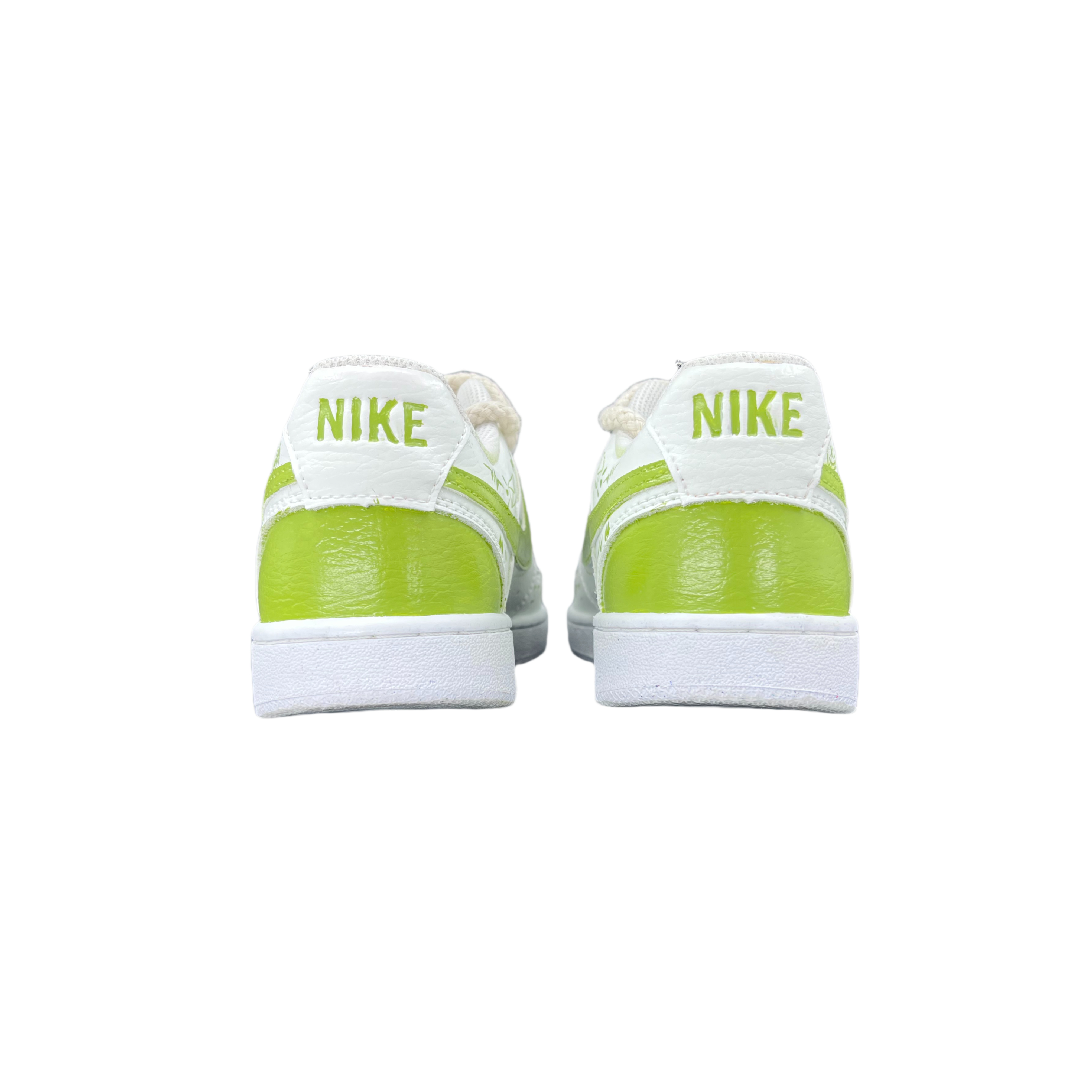 Nike Court Vision 1 Anti-Slip Wear-Resistant Low-Top Skateboard Shoes Women's White Green купить в интернет-магазине Yoocart с быстрой доставкой по России.