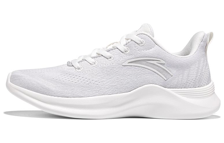 Anta Hydrogen Run Anti-Slip And Wear-Resistant Breathable Low-Top Running Shoes Women's White Gray
