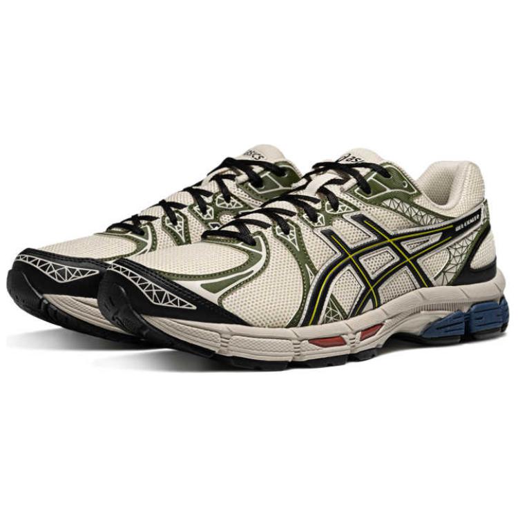 Asics Gel-Exalt 2 Anti-Slip Wear-Resistant Low-Top Casual Running Shoes Men's Beige Green
