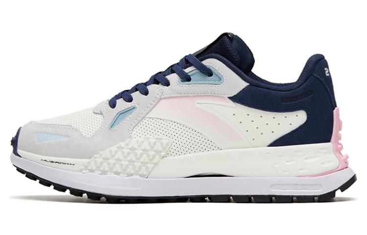 Anta Cushioning Wear-Resistant Low-Top Casual Shoes Women's White Blue