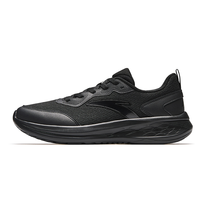 Anta Shock Absorbers With Slip Resistant Features Low Top City Commute Running Shoes Men's Basic Black