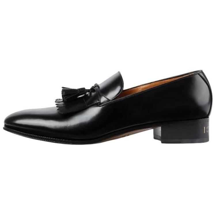 GUCCI Tassel-detail Leather Loafers