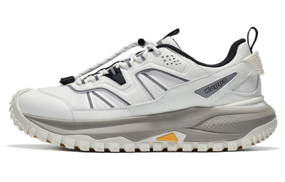 Kappa Anti-Slip And Wear-Resistant Coverage Low-Top Casual Running Shoes Men's Winter White/Black