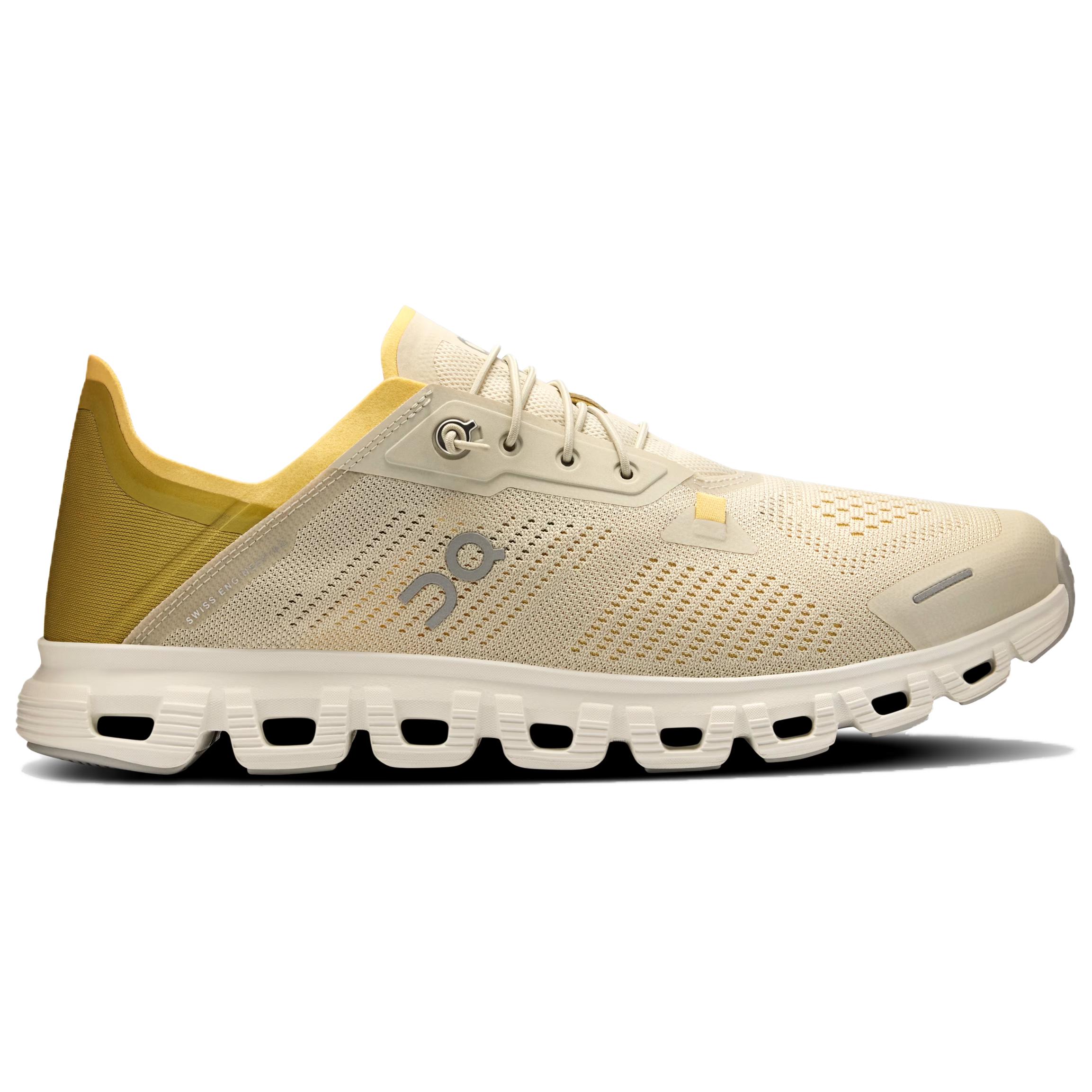 On Cloud 6 Casual Running Shoes Men's Beige Yellow