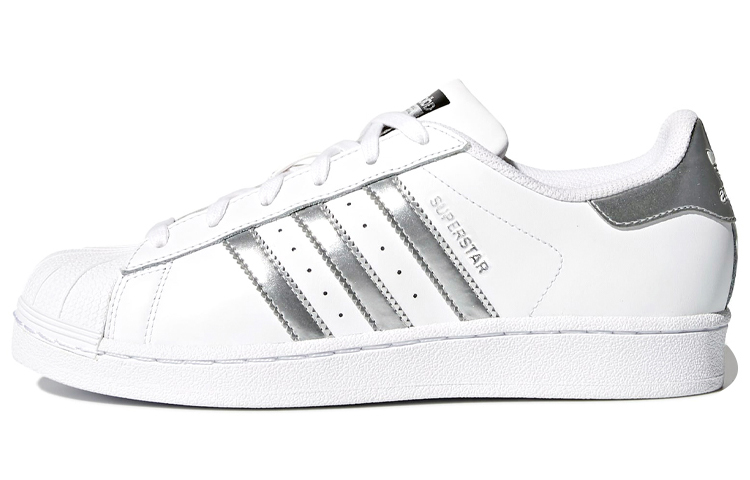 Adidas Originals Superstar White Silver Metallic Women's
