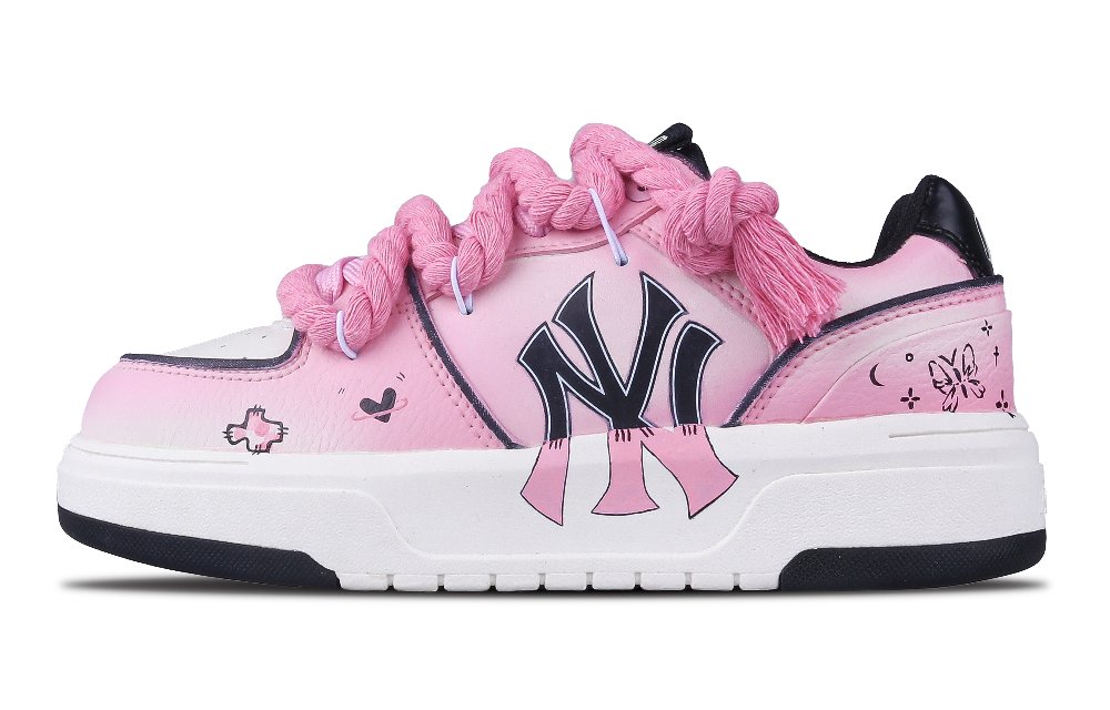 MLB Chunky Liner Skateboard Shoes Unisex Low-Top Pink