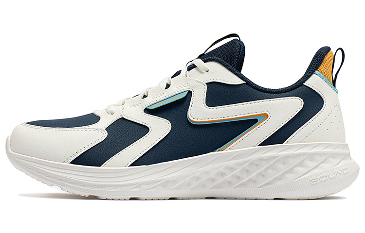 361° Cushioning, Wear Resistant Low Top Running Shoes Men's White Blue
