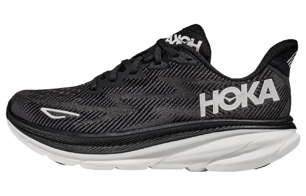 HOKA ONE ONE Clifton 9 2E Wide 'Black White'