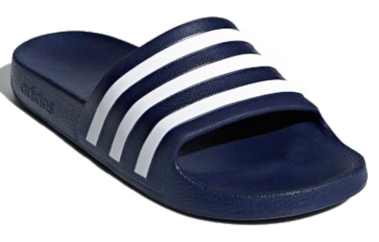 Adidas Adilette Aqua Slides Dark Blue Cloud White купить в интернет-магазине Yoocart с быстрой доставкой по России.