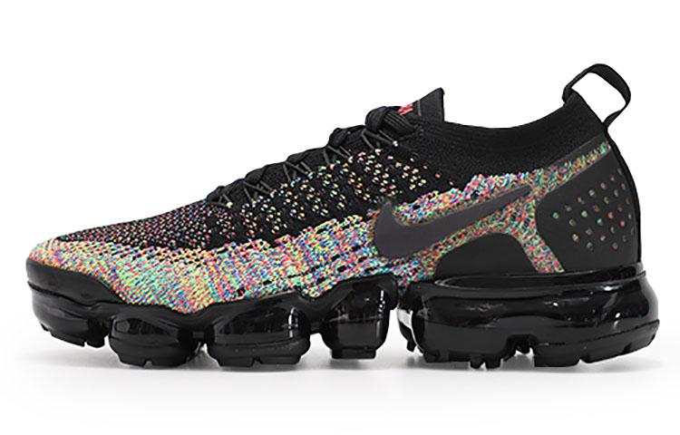 Nike Air VaporMax Flyknit 2 Black Multi Color Women's