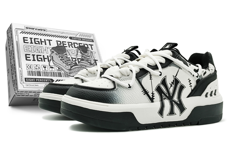 MLB Chunky Liner Low Top Skateboard Shoes Unisex White