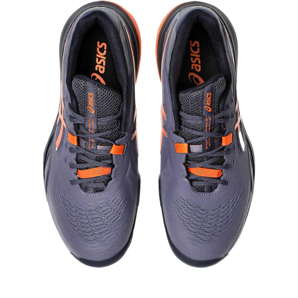 Asics Abrasion Resistant Low Top Tennis Shoes Men's Purple