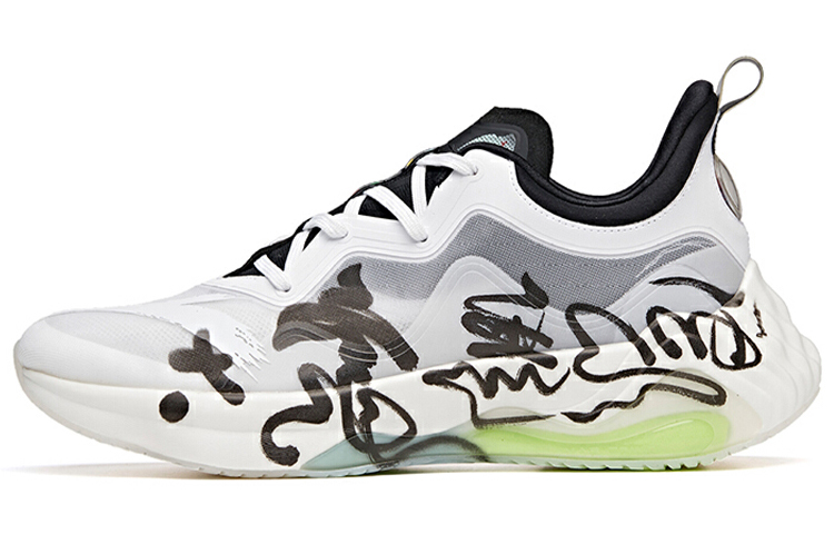 Anta Star Mountain Ink Rhythm · Flying White Low-Top Running Shoes Women's Black White