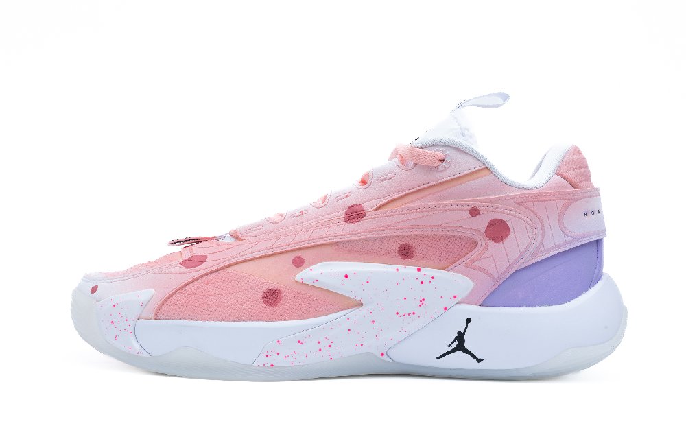 Jordan Luka 2 Sponge Sweetheart Abrasion Resistant Breathable Low Top Basketball Shoes Men's Yellow Pink