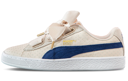 PUMA Basket Heart Denim Oatmeal Twilight Blue Women's