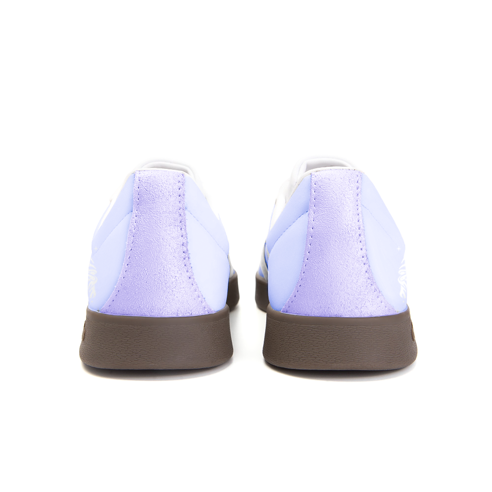 Adidas Neo VL Court 2.0 Slip Resistant Low Top Skateboard Shoes Unisex White Purple