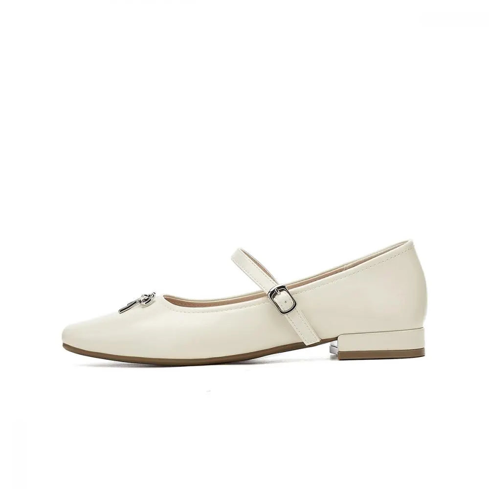 EBLAN Mary Jane Shoes Women's Beige
