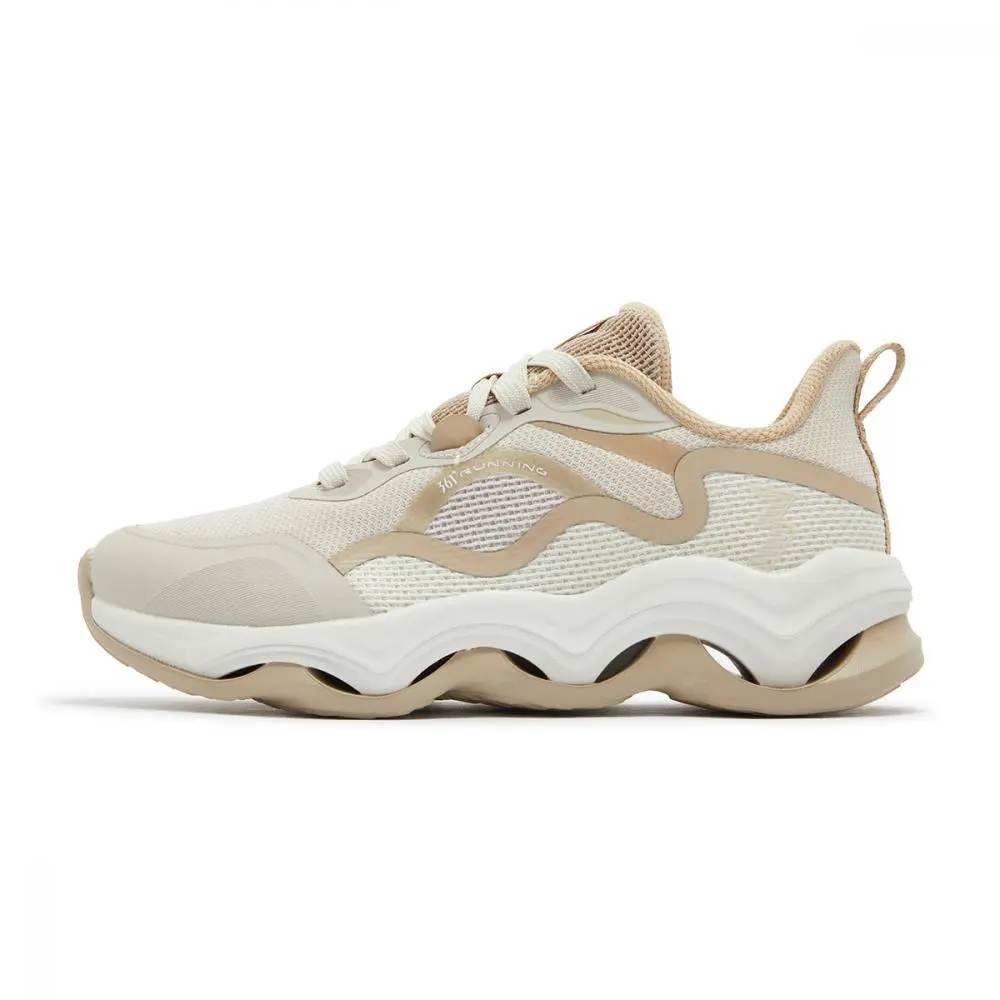 361° Slip Resistant Abrasion Resistant Low top Running Shoes Women's Beige Brown