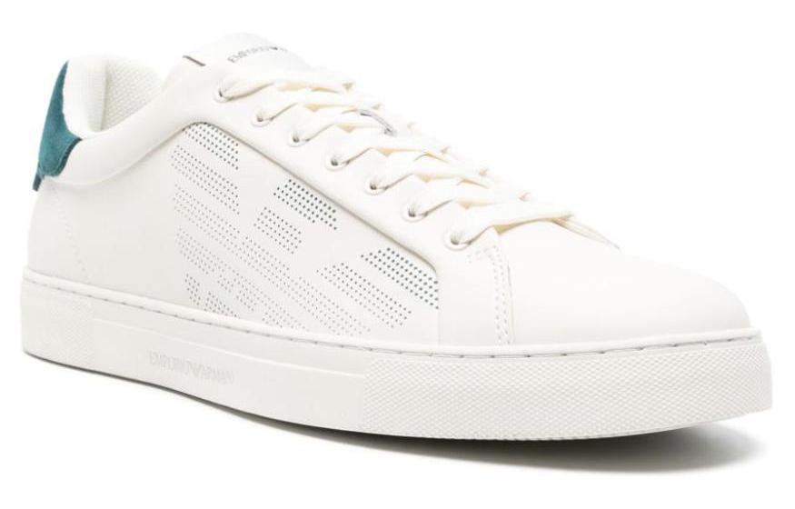 EMPORIO ARMANI Logo-embossed Leather Sneakers купить в интернет-магазине Yoocart с быстрой доставкой по России.