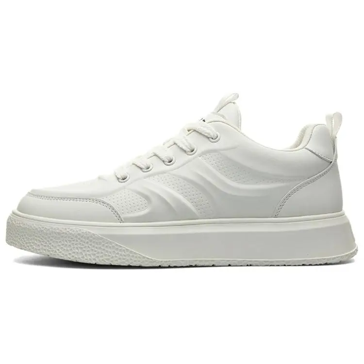JEEP SPIRIT Low Top Skateboard Shoes Men's Polar White