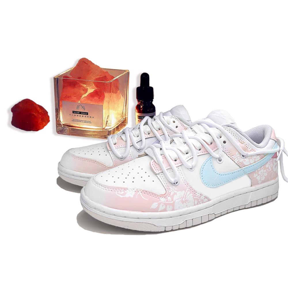 Nike Dunk Wear-resistant And Lightweight Low-Top Skateboard Shoes Women's Pink White